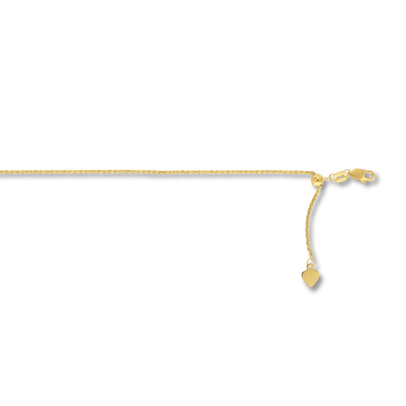 Main Image 2 of Rope Chain Necklace Solid 14K Yellow Gold Appx. 1mm 22&quot;