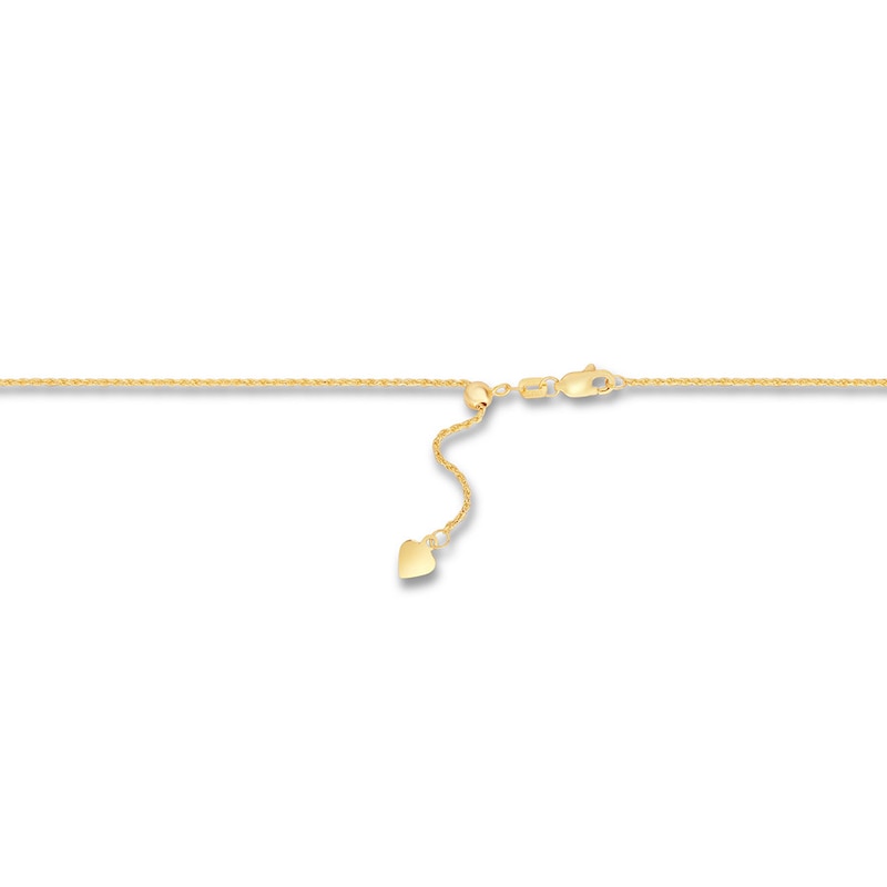 Main Image 3 of Rope Chain Necklace Solid 14K Yellow Gold Appx. 1mm 22&quot;