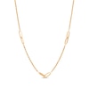 Rope Chain Paperclip Necklace 14K Yellow Gold 18.25"