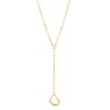 Thumbnail Image 0 of Paperclip Lariat Heart Necklace 10K Yellow Gold 18"