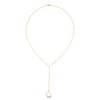 Thumbnail Image 2 of Paperclip Lariat Heart Necklace 10K Yellow Gold 18&quot;