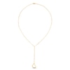 Thumbnail Image 1 of Paperclip Lariat Heart Necklace 10K Yellow Gold 18"