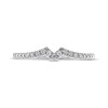 Thumbnail Image 3 of Now + Forever Diamond Notched Wedding Band 1/6 ct tw 14K White Gold
