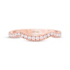 Thumbnail Image 2 of THE LEO First Light Diamond Contoured Wedding Band 1/4 ct tw 14K Rose Gold