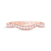 Thumbnail Image 3 of THE LEO First Light Diamond Contoured Wedding Band 1/4 ct tw 14K Rose Gold