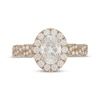 Thumbnail Image 3 of Neil Lane Artistry Oval-Cut Lab-Grown Diamond Halo Engagement Ring 1-3/4 ct tw 14K Yellow Gold