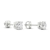 Thumbnail Image 4 of KAY Lab-Grown Diamonds Solitaire Earrings 2-1/2 ct tw Round-cut 14K White Gold (F/SI2)