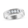 Thumbnail Image 1 of Every Moment Men's Diamond Wedding Band 1/2 ct tw 14K White Gold
