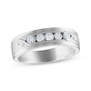 Thumbnail Image 0 of Every Moment Men's Diamond Wedding Band 1/2 ct tw 14K White Gold