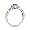 Thumbnail Image 3 of Le Vian Chocolate Twist Sapphire Ring 1/4 ct tw Diamonds 14K Vanilla Gold