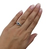 Thumbnail Image 5 of Le Vian Chocolate Twist Sapphire Ring 1/4 ct tw Diamonds 14K Vanilla Gold