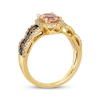 Thumbnail Image 2 of Le Vian Chocolate Waterfall Morganite Ring 3/4 ct tw Diamonds 14K Honey Gold