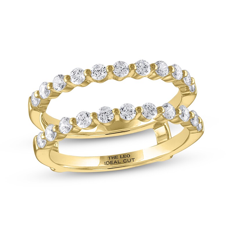 THE LEO Ideal Cut Diamond Enhancer Ring 3/4 ct tw 14K Yellow Gold Kay