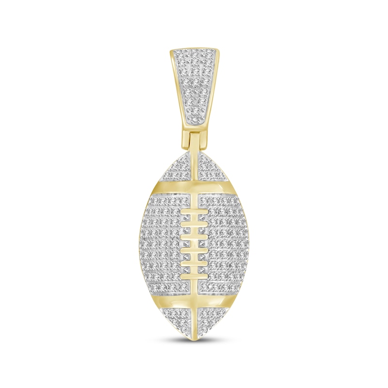 Main Image 1 of Diamond Football Charm 1/4 ct tw 10K Yellow Gold