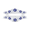 Thumbnail Image 2 of Diamond & Sapphire Enhancer Ring 1/2 ct tw 14K White Gold