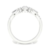 Thumbnail Image 4 of Lab-Grown Diamonds Baguette, Round & Emerald-Cut Chevron Enhancer Ring 1-1/2 ct tw 14K White Gold