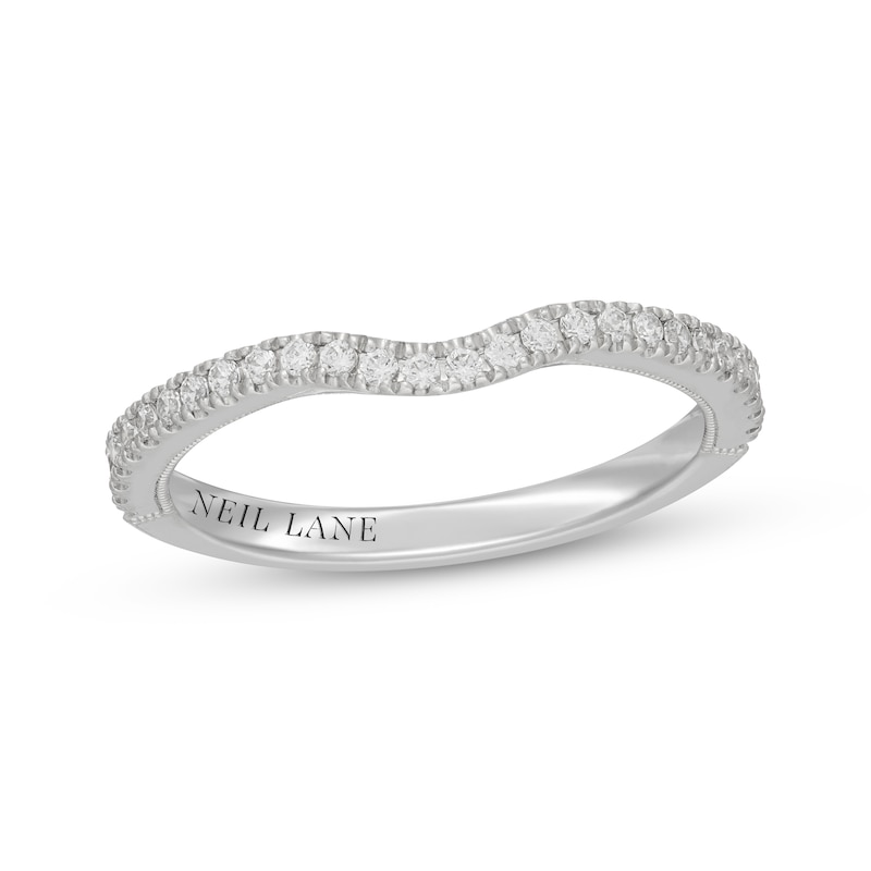 Main Image 7 of Neil Lane Contour Diamond Wedding Band 1/4 ct tw 14K White Gold