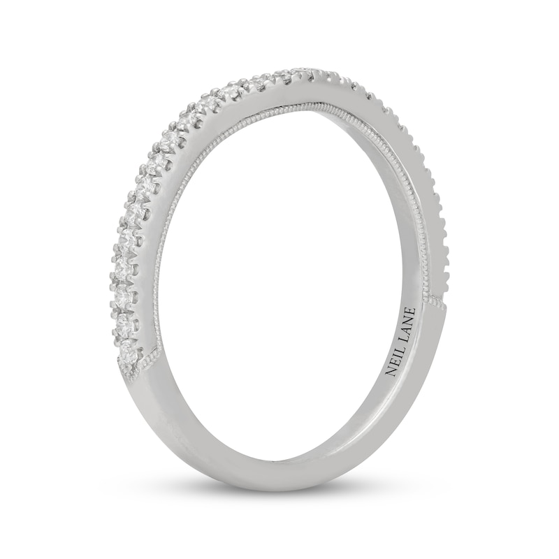 Main Image 8 of Neil Lane Contour Diamond Wedding Band 1/4 ct tw 14K White Gold