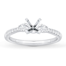 Now + Forever Diamond Engagement Ring Setting 1/3 ct tw 14K White Gold