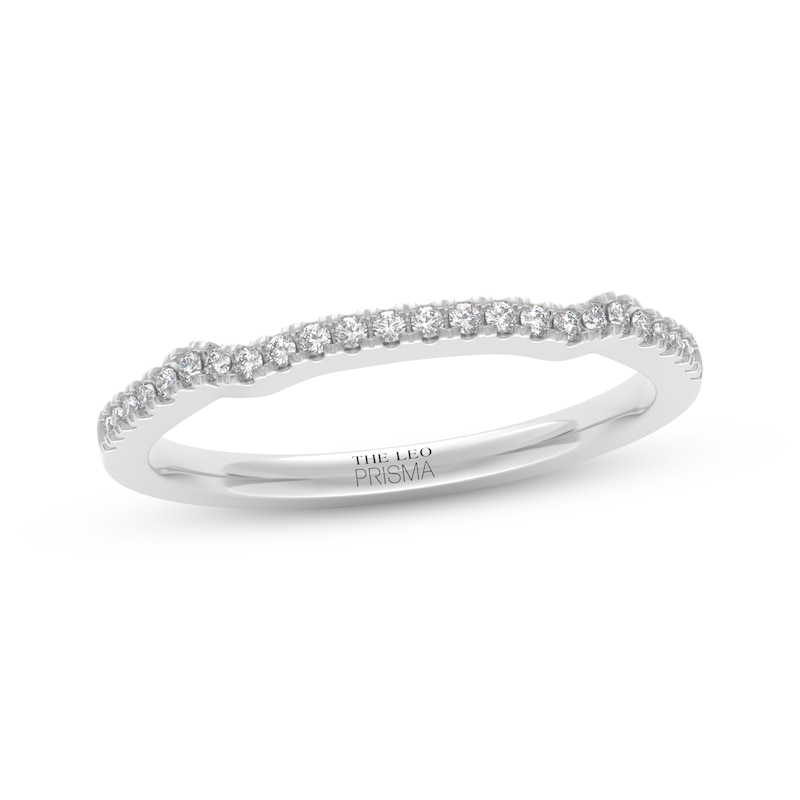Main Image 7 of THE LEO Prisma Diamond Contour Wedding Band 1/8 ct tw 14K White Gold