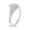 Thumbnail Image 2 of THE LEO Ideal Cut Diamond Pear-Shaped Double Halo Engagement Ring 7/8 ct tw 14K White Gold