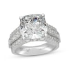 Thumbnail Image 4 of Neil Lane Artistry Cushion-Cut Lab-Grown Diamond Engagement Ring 10 ct tw 14K White Gold
