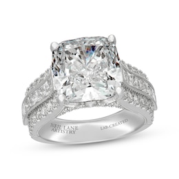 Neil Lane Artistry Cushion-Cut Lab-Grown Diamond Engagement Ring 10 ct tw 14K White Gold