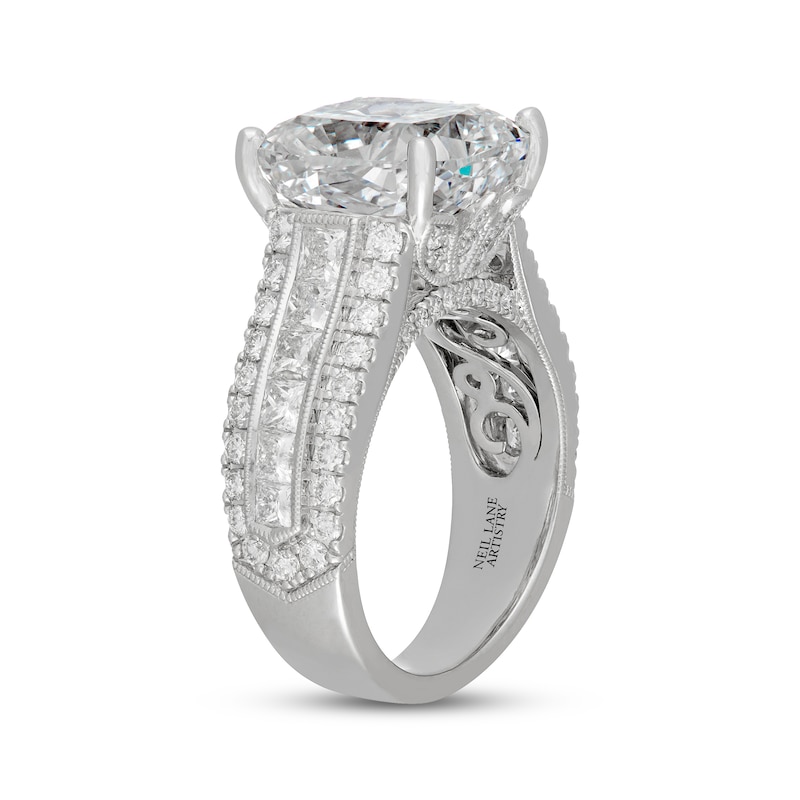 Main Image 5 of Neil Lane Artistry Cushion-Cut Lab-Grown Diamond Engagement Ring 10 ct tw 14K White Gold