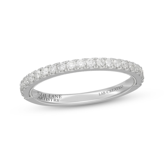 Neil Lane Artistry Lab-Grown Diamond Wedding Band 1/3 ct tw 14K White Gold