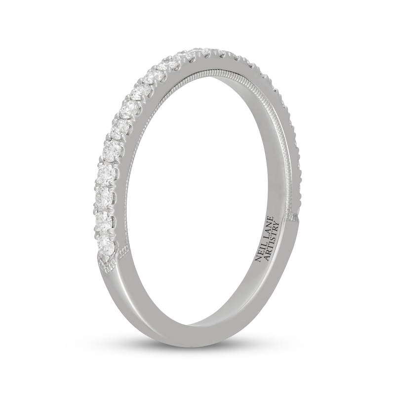 Main Image 8 of Neil Lane Artistry Lab-Grown Diamond Wedding Band 1/3 ct tw 14K White Gold