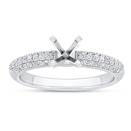 Now + Forever Diamond Engagement Ring Setting 1/3 ct tw 14K White Gold