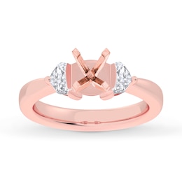 Now + Forever Lab-Grown Diamonds Engagement Ring Setting 1/2 ct tw 14K Rose Gold