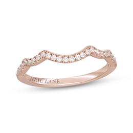 Neil Lane Diamond Contour Wedding Band 1/5 ct tw 14K Rose Gold