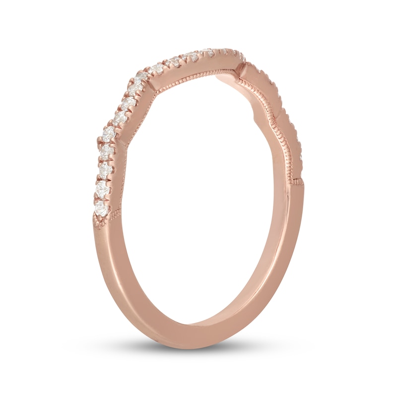 Main Image 7 of Neil Lane Diamond Contour Wedding Band 1/5 ct tw 14K Rose Gold