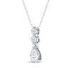 Thumbnail Image 2 of KAY Lab-Grown Diamonds Certified Pear-Shaped & Round-Cut Drop Necklace 1/2 ct tw 10K White Gold