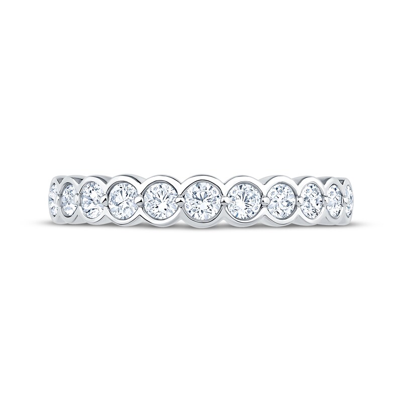 Main Image 3 of Now + Forever Diamond Bezel-Set Anniversary Ring 1/2 ct tw 14K White Gold