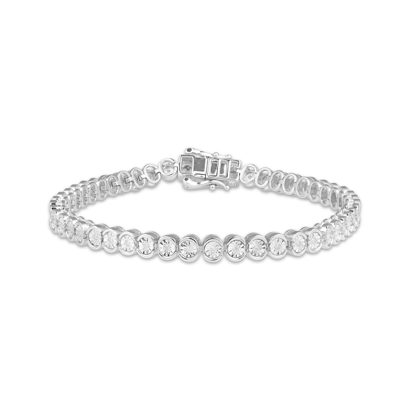 Main Image 1 of Diamond Tennis Bracelet 1/4 ct tw Sterling Silver 7&quot;