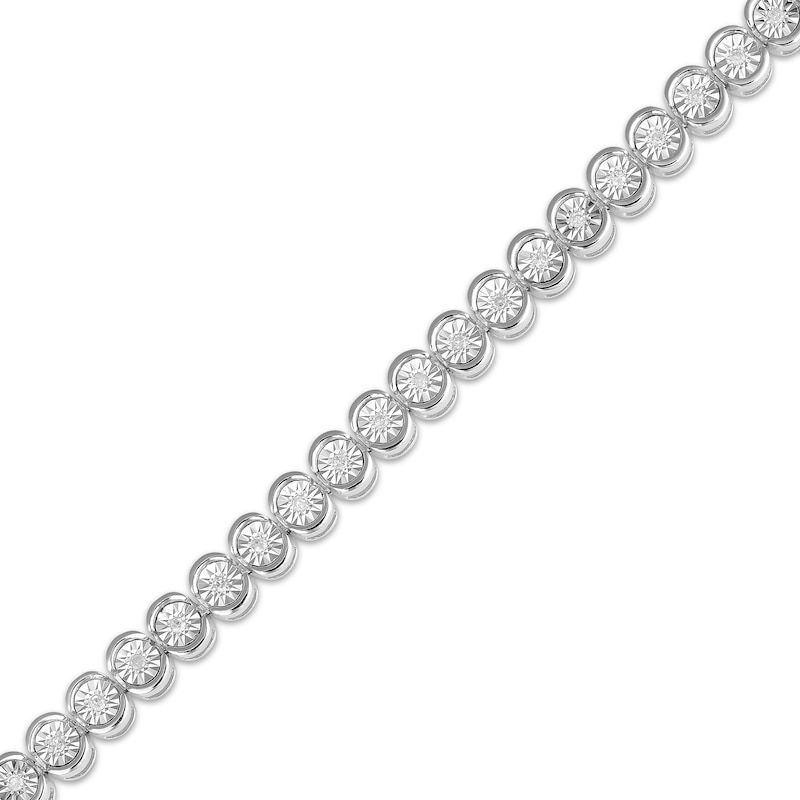 Main Image 2 of Diamond Tennis Bracelet 1/4 ct tw Sterling Silver 7&quot;