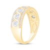 Thumbnail Image 2 of Now + Forever Diamond Twist Anniversary Ring 1/2 ct tw 10K Two-Tone Gold