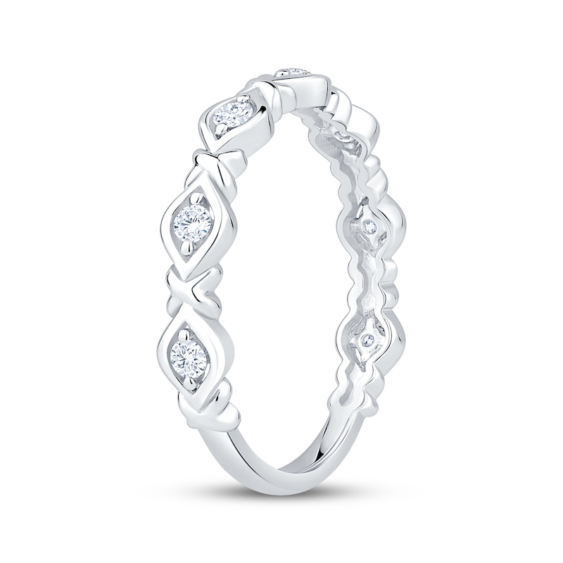 Main Image 2 of Now + Forever Diamond Knot Anniversary Ring 1/5 ct tw 10K White Gold
