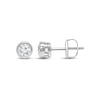Thumbnail Image 1 of KAY Lab-Grown Diamonds Round-Cut Bezel-Set Solitaire Stud Earrings 1/2 ct tw 14K White Gold (F/SI2)