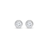 Thumbnail Image 2 of KAY Lab-Grown Diamonds Round-Cut Bezel-Set Solitaire Stud Earrings 1/2 ct tw 14K White Gold (F/SI2)