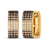 Thumbnail Image 1 of Le Vian Chocolate Ombré Diamond Four-Row Hoop Earrings 3/4 ct tw 14K Honey Gold