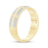 Thumbnail Image 2 of Now + Forever Men's Diamond Trios Wedding Band 1/3 ct tw 10K Yellow Gold