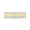 Thumbnail Image 3 of Now + Forever Men's Diamond Trios Wedding Band 1/3 ct tw 10K Yellow Gold