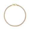 Thumbnail Image 1 of 2.6mm Diamond-Cut Ice Chain Bracelet Solid 10K Yellow Gold 7.5"