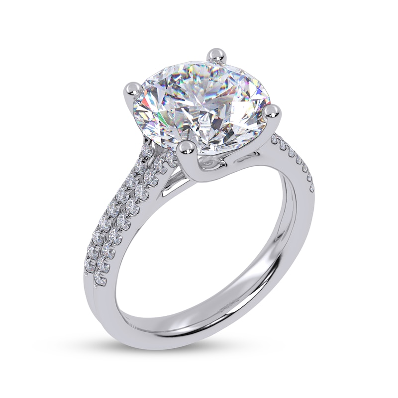 Main Image 2 of Now + Forever Round-Cut Lab-Grown Diamond Engagement Ring 3-1/4 ct tw 14K White Gold
