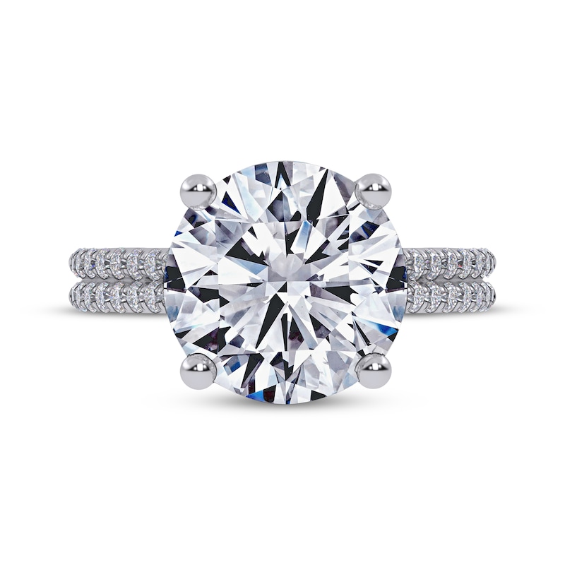 Main Image 3 of Now + Forever Round-Cut Lab-Grown Diamond Engagement Ring 3-1/4 ct tw 14K White Gold