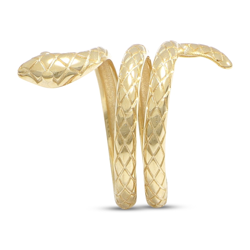 Main Image 2 of Textured Snake Wrap Ring 10K Yellow Gold