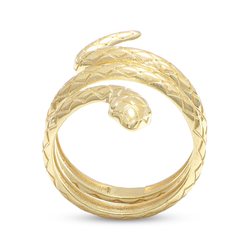Main Image 3 of Textured Snake Wrap Ring 10K Yellow Gold